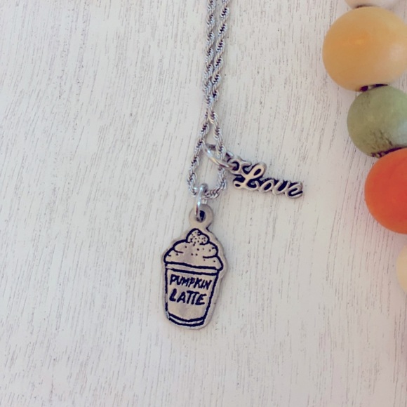 NECKLACE Pumpkin Latte 🧡W/Love Accent ~ NWT - Picture 4 of 8
